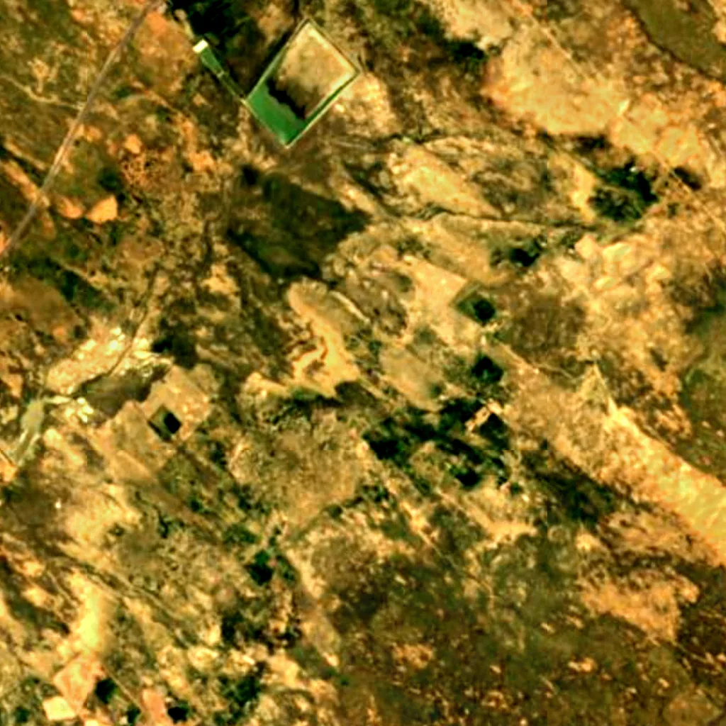 Ordos Desert seen from above (Sentinel-2)