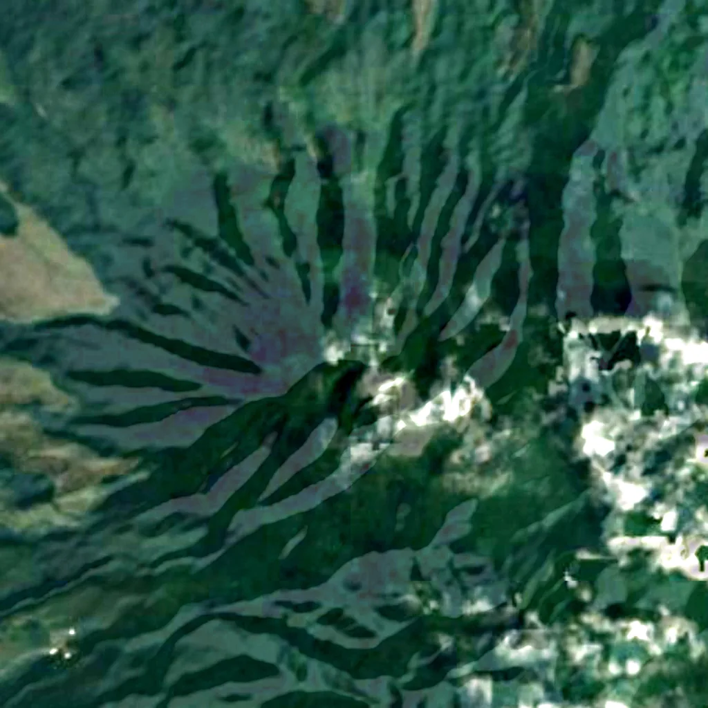 Orosí Volcano seen from above (Sentinel-2)