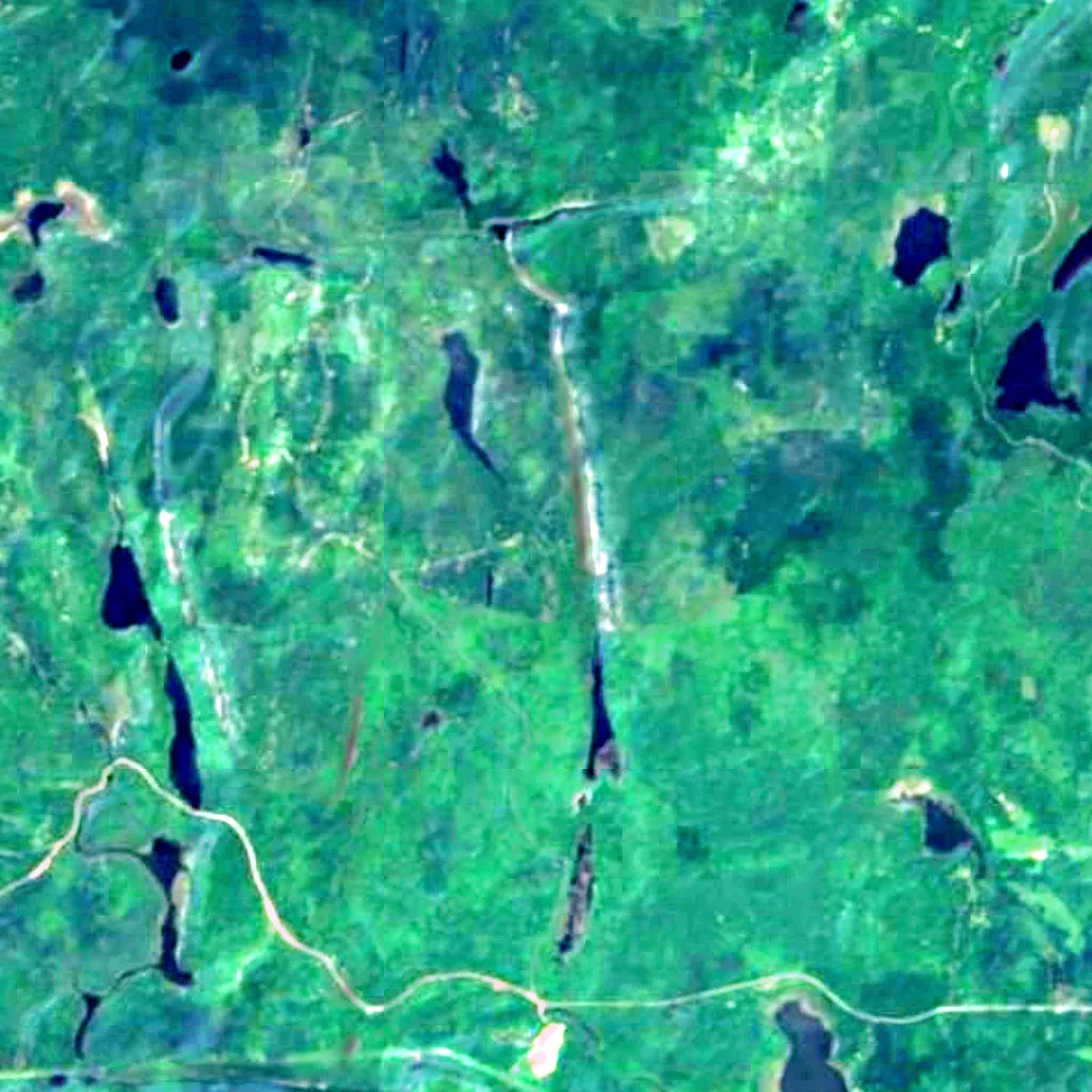 Ouimet Canyon seen from above (Sentinel-2)