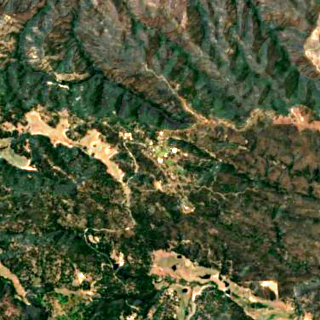 Palomar Observatory seen from above (Sentinel-2)