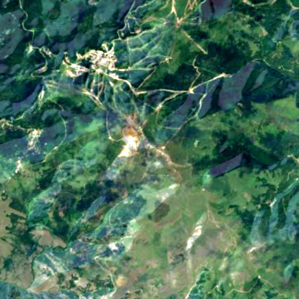 Pančić's Peak seen from above (Sentinel-2)