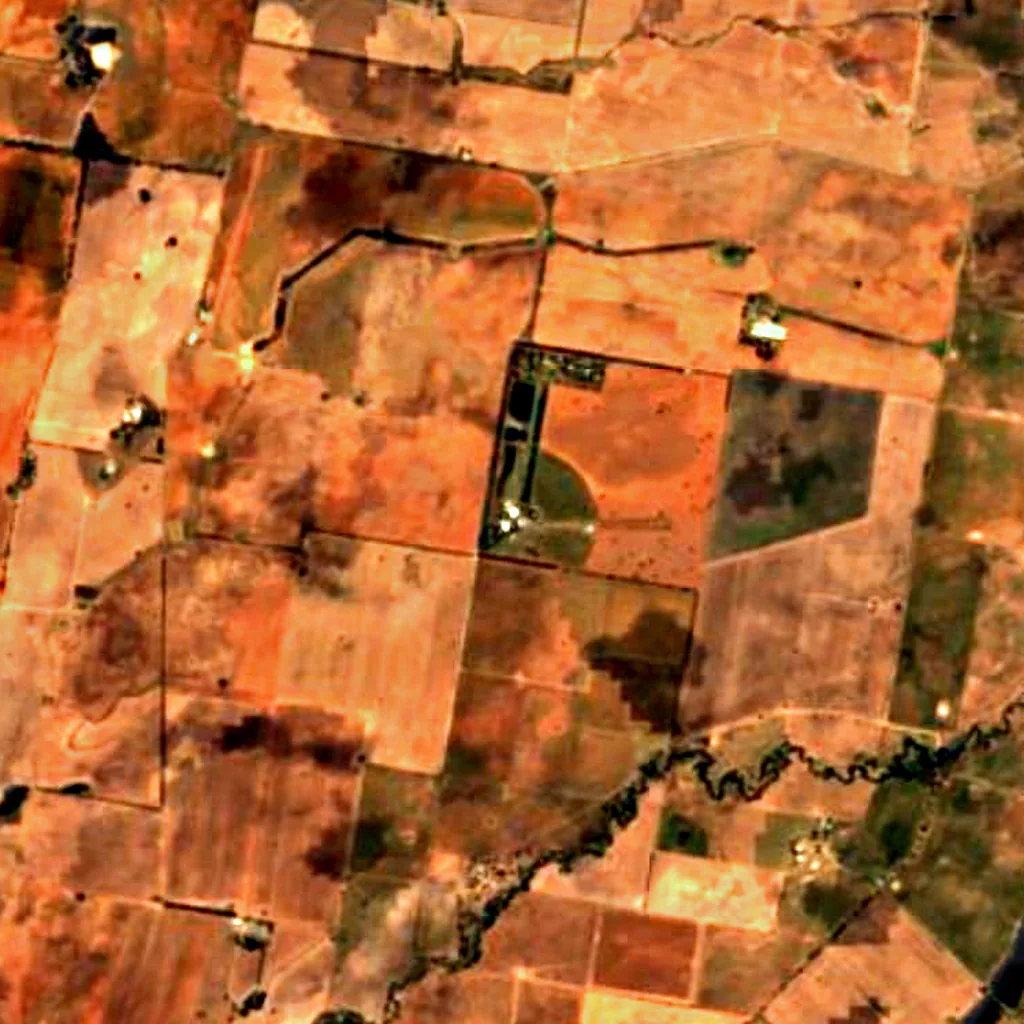 Parkes Observatory seen from above (Sentinel-2)