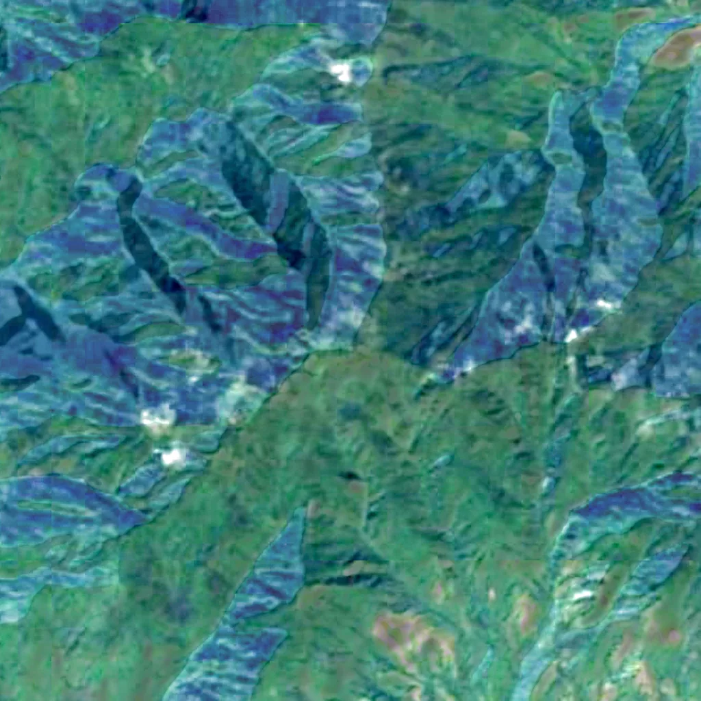 Pico Turquino seen from above (Sentinel-2)