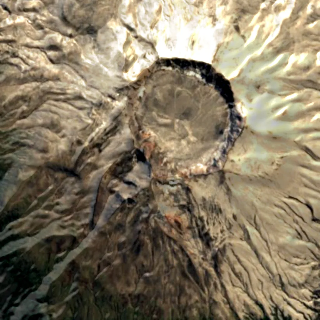 Puyehue-Cordón Caulle seen from above (Sentinel-2)