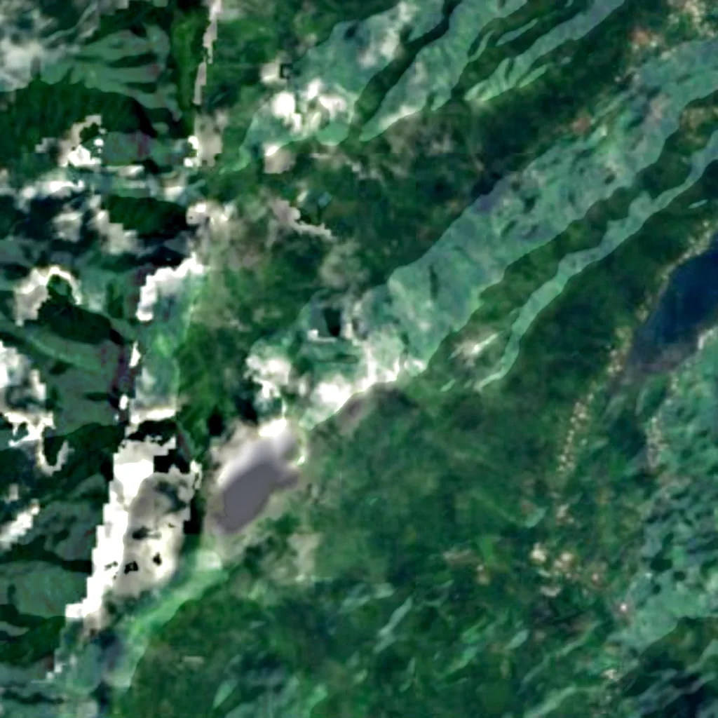 Raiatea seen from above (Sentinel-2)