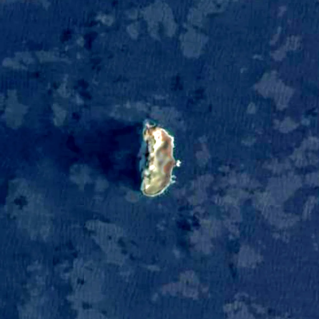 Redonda seen from above (Sentinel-2)
