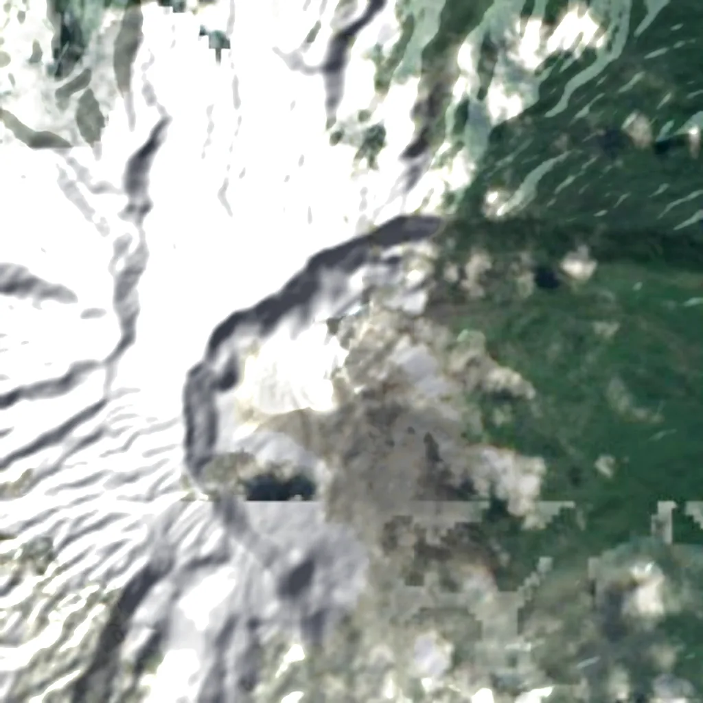 Reventador seen from above (Sentinel-2)
