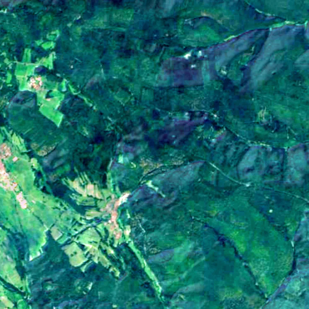 Rhön Biosphere Reserve seen from above (Sentinel-2)
