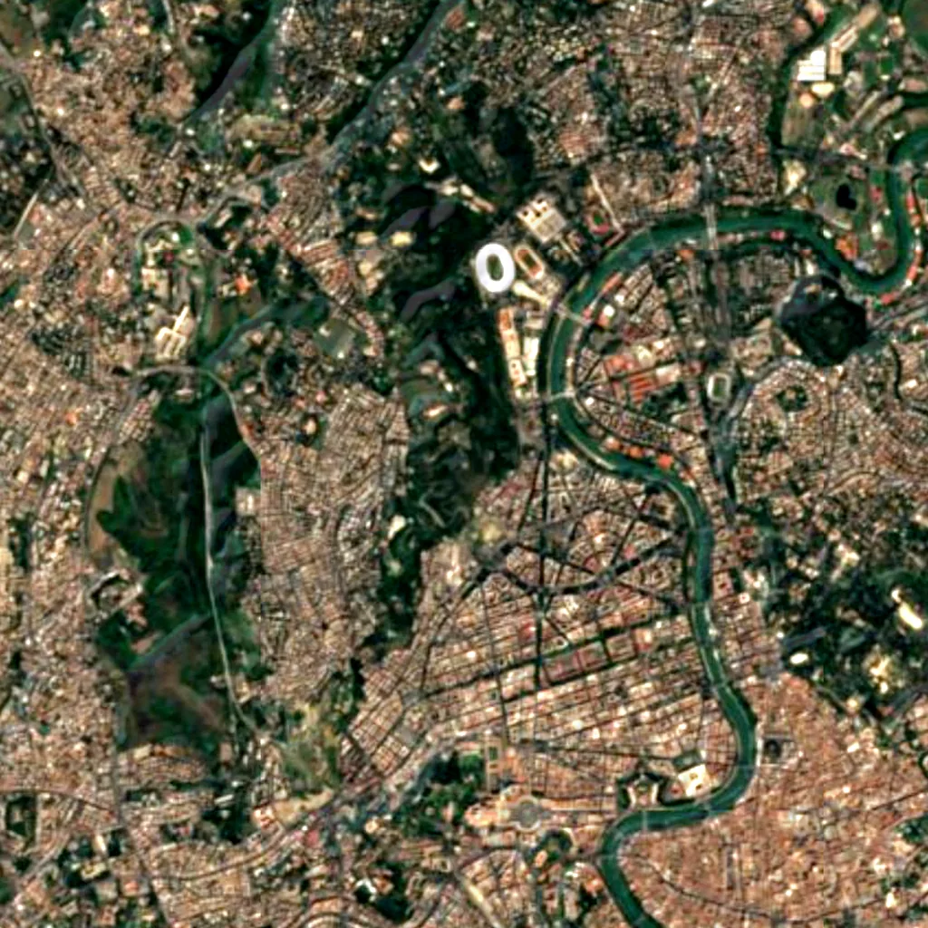 Rome Observatory seen from above (Sentinel-2)