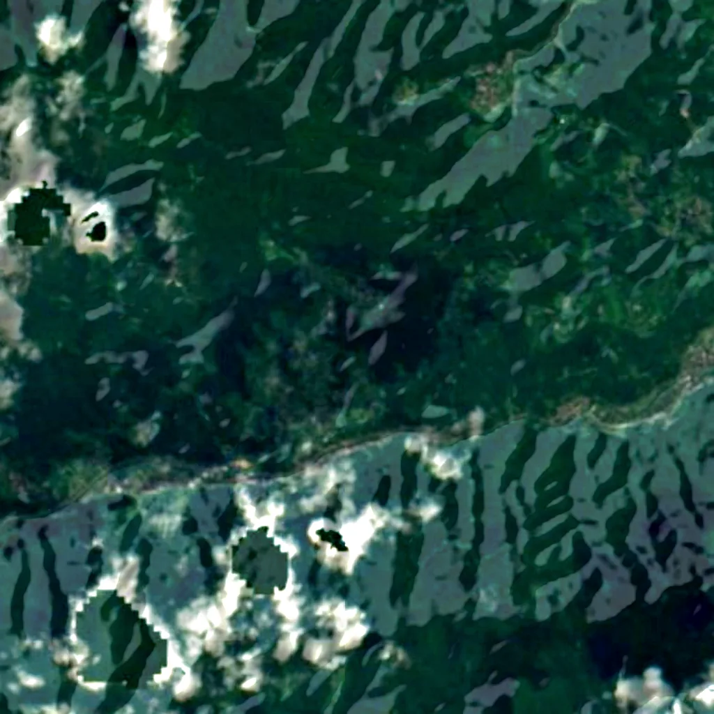 Saji Observatory seen from above (Sentinel-2)