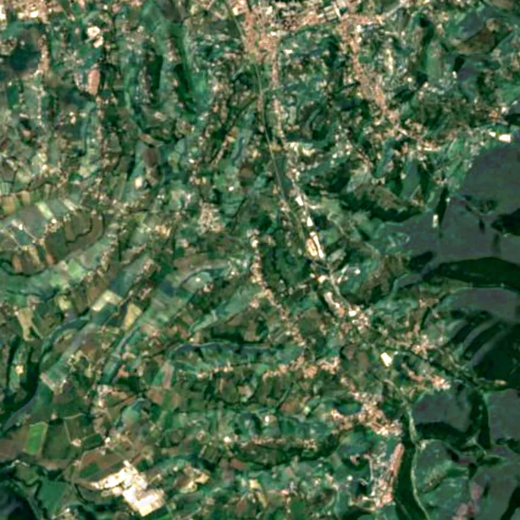 Santa Lucia Stroncone Astronomical Observatory seen from above (Sentinel-2)