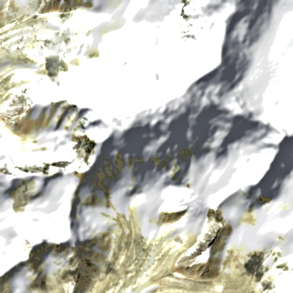 Saser Kangri seen from above (Sentinel-2)