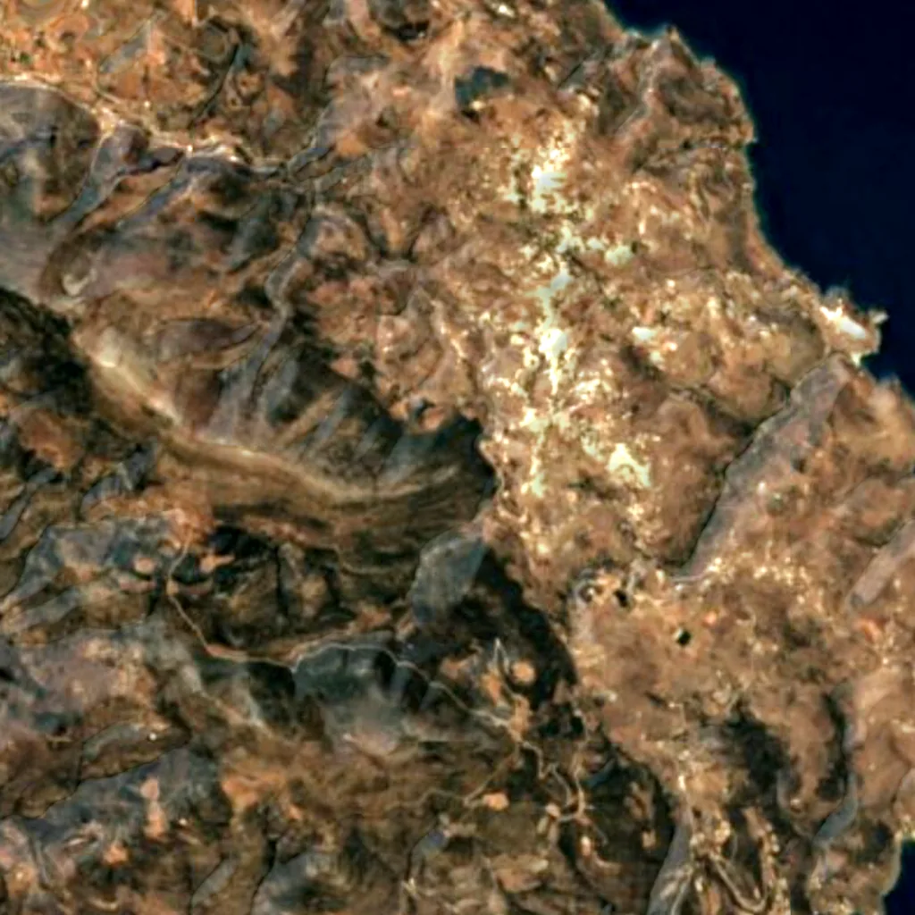 Sifnos seen from above (Sentinel-2)