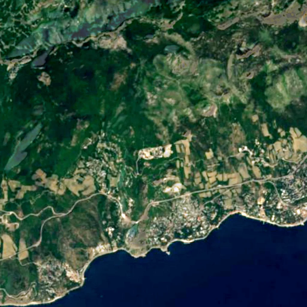 Simeiz Observatory seen from above (Sentinel-2)
