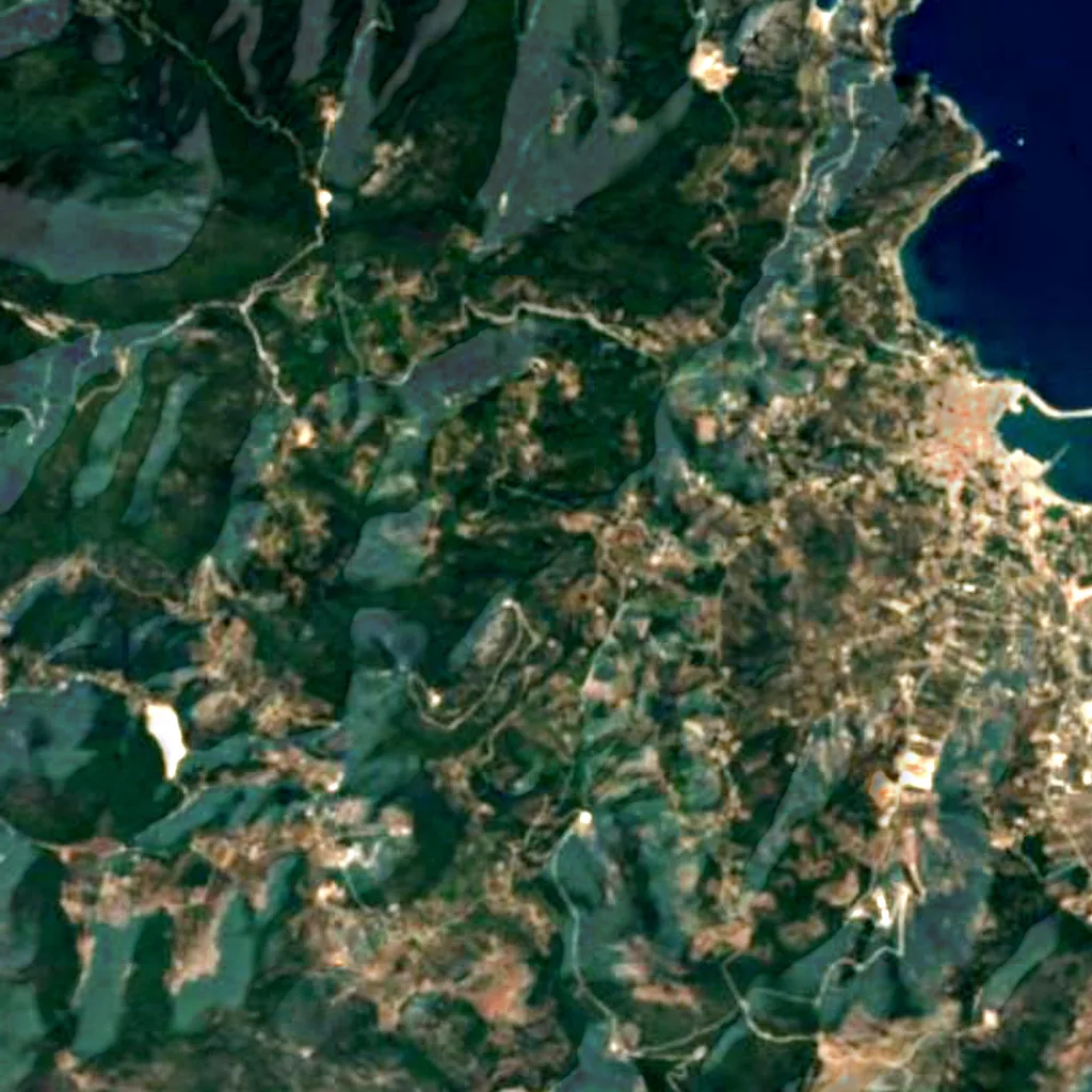 Skopelos seen from above (Sentinel-2)