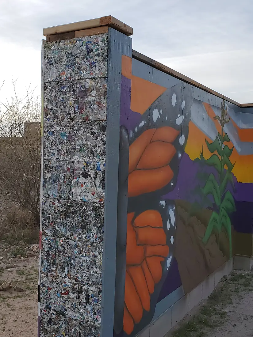 ByBlock wall and mural at Mission Garden
