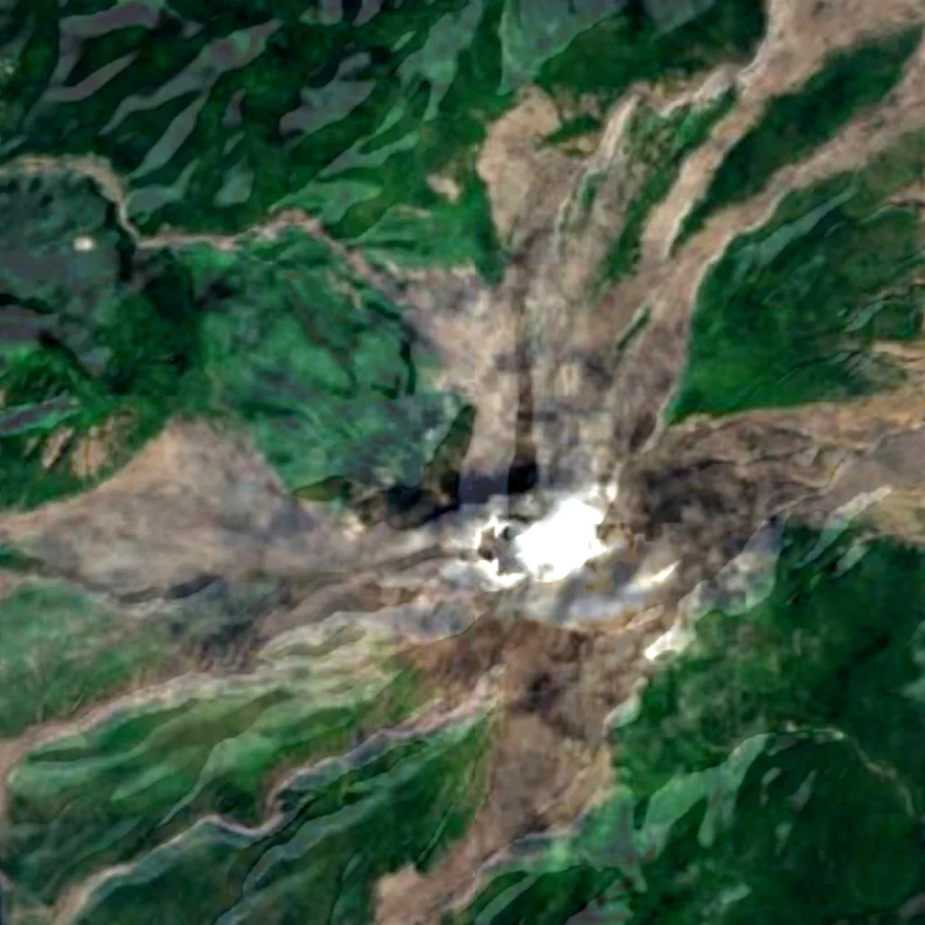 Soufrière Hills seen from above (Sentinel-2)