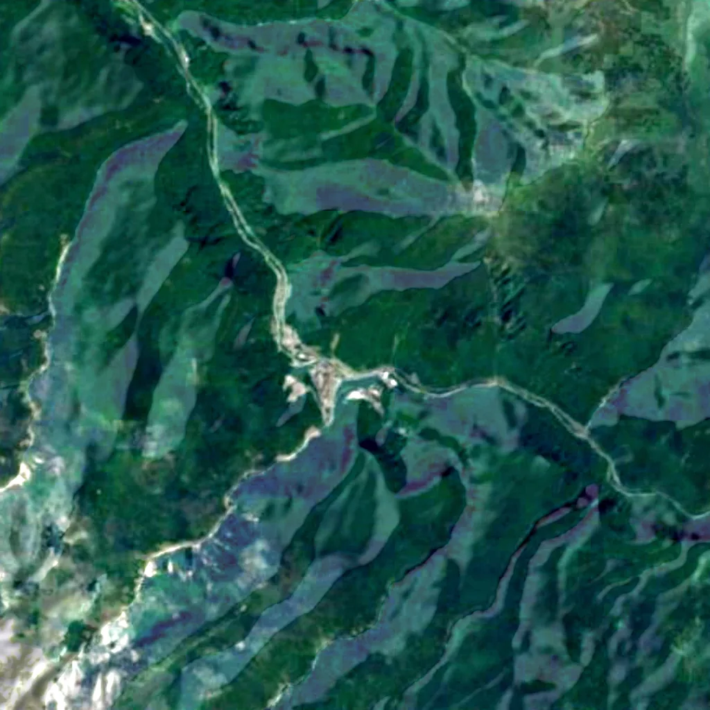 Sounkyo seen from above (Sentinel-2)