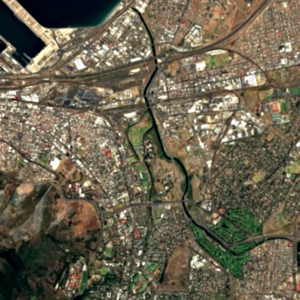 South African Astronomical Observatory seen from above (Sentinel-2)