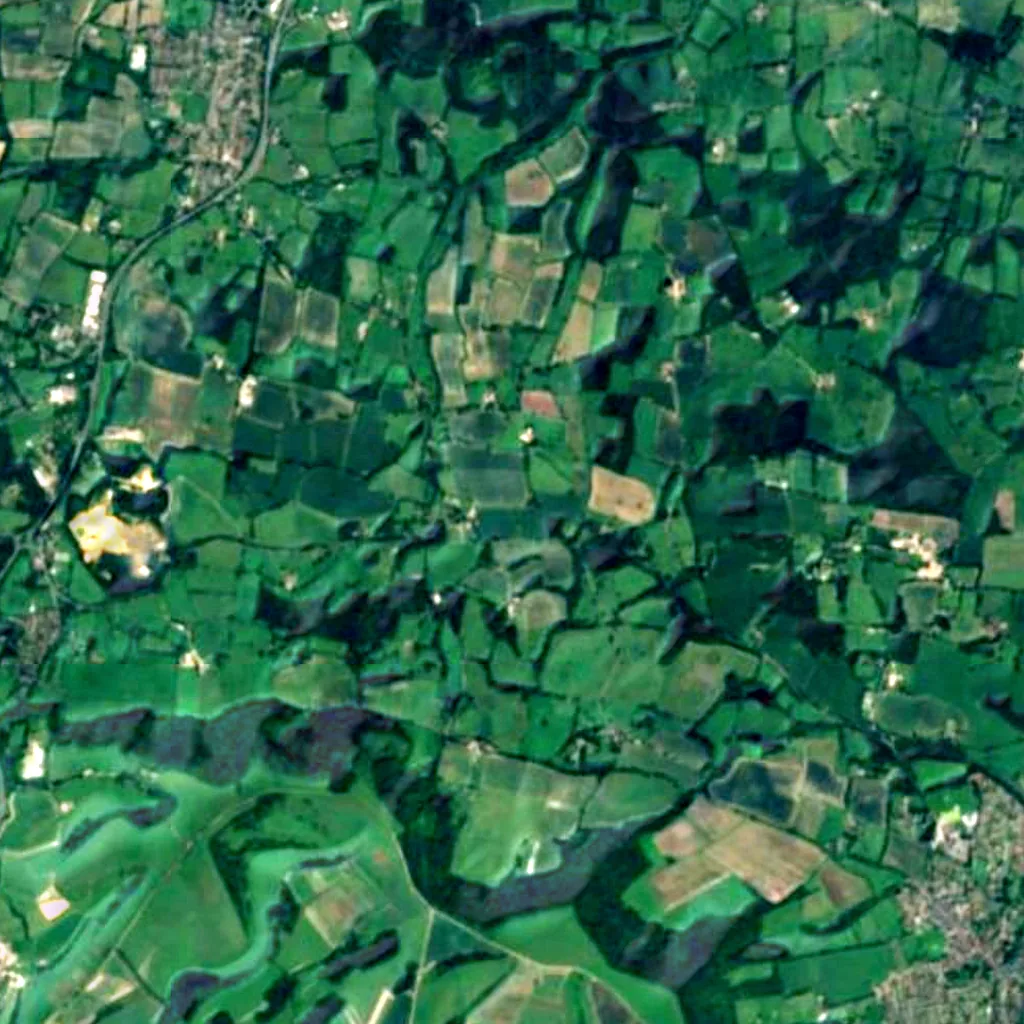 South Downs National Park seen from above (Sentinel-2)
