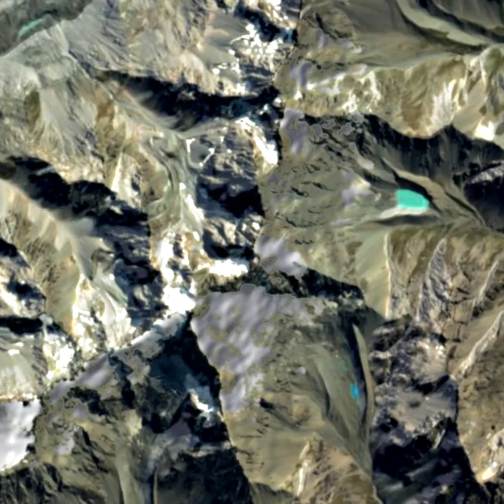 South Island seen from above (Sentinel-2)