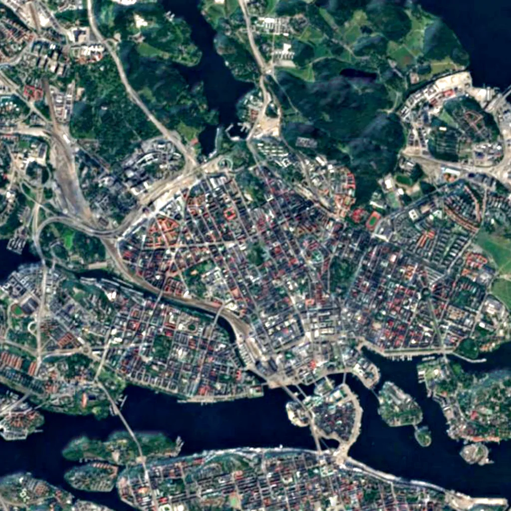 Stockholm Observatory seen from above (Sentinel-2)