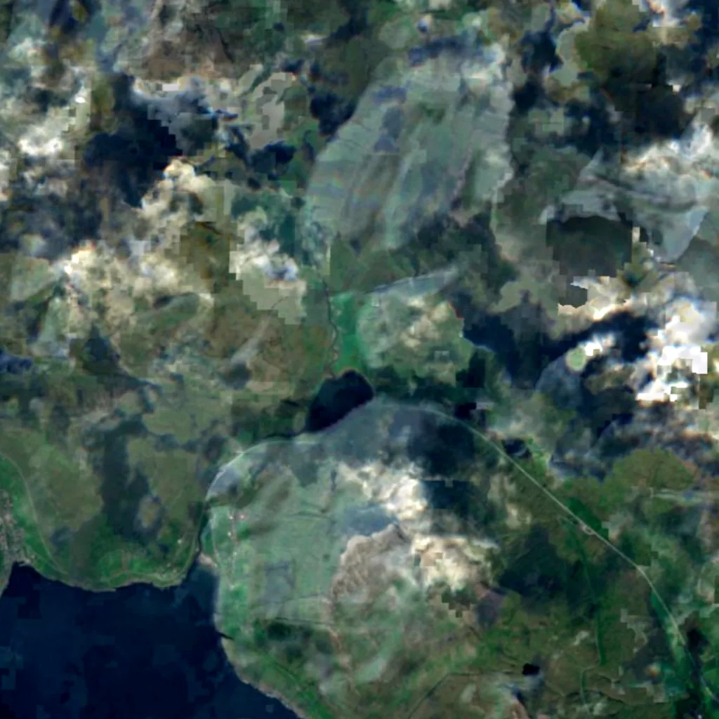 Streymoy seen from above (Sentinel-2)