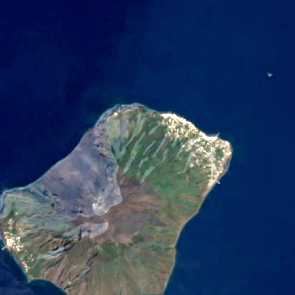 Stromboli seen from above (Sentinel-2)