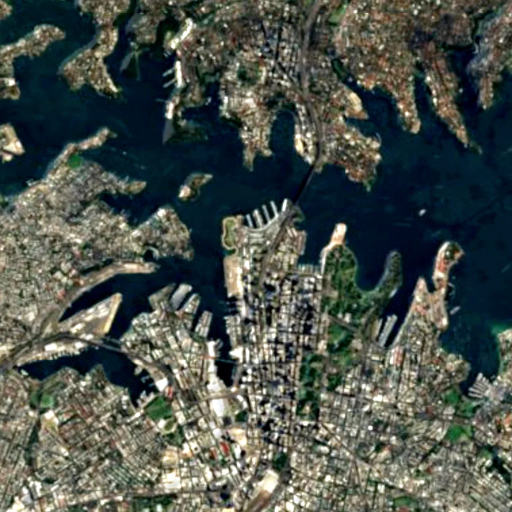 Sydney Observatory seen from above (Sentinel-2)