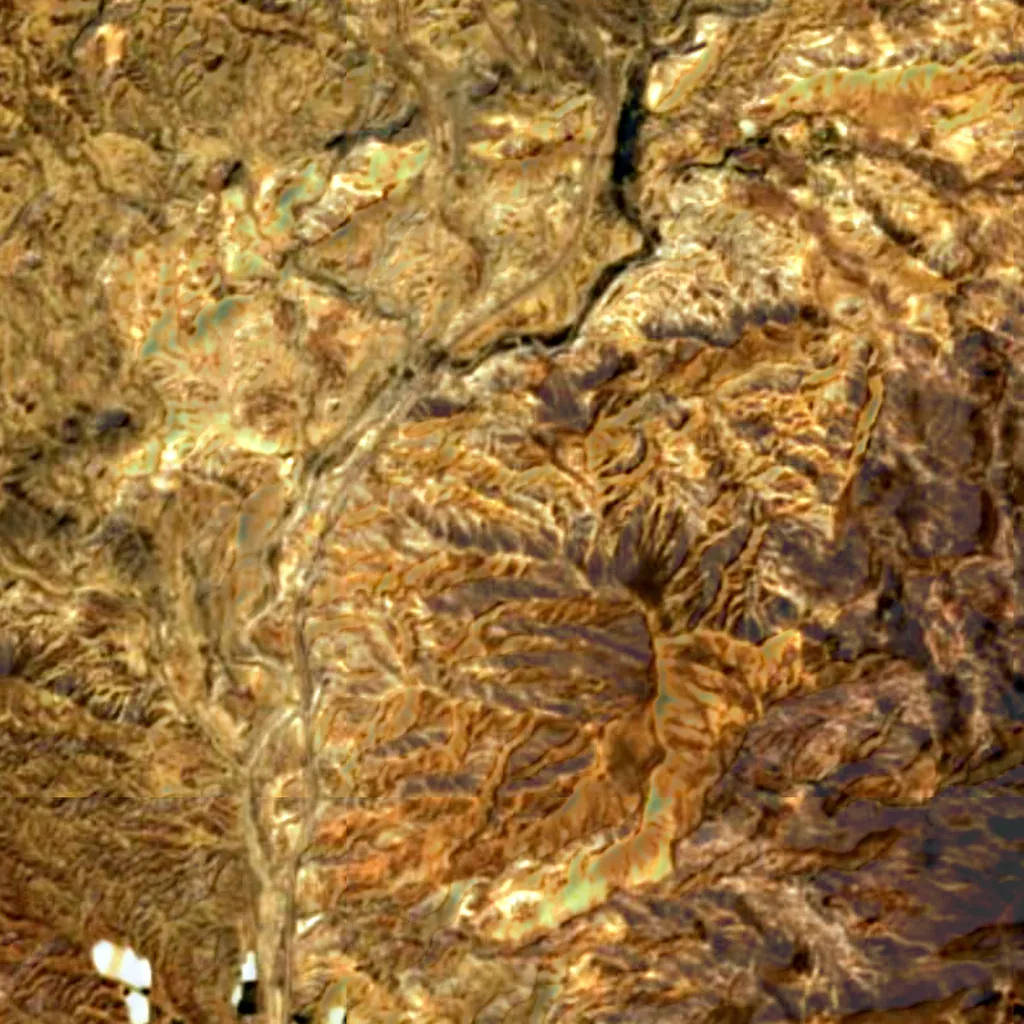 Tabernas Desert seen from above (Sentinel-2)
