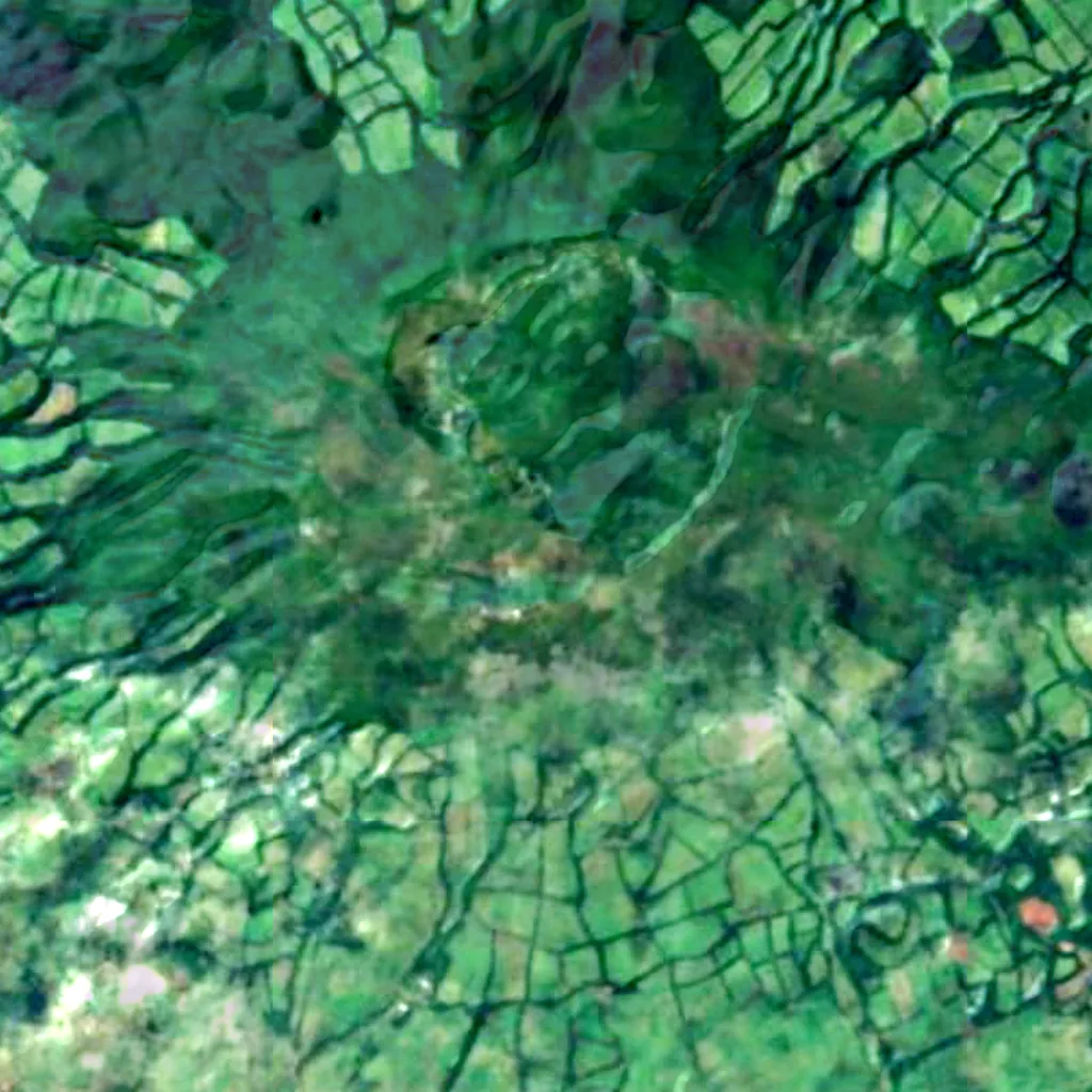 Terceira Island seen from above (Sentinel-2)