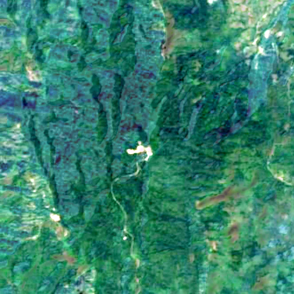 Thai National Observatory seen from above (Sentinel-2)