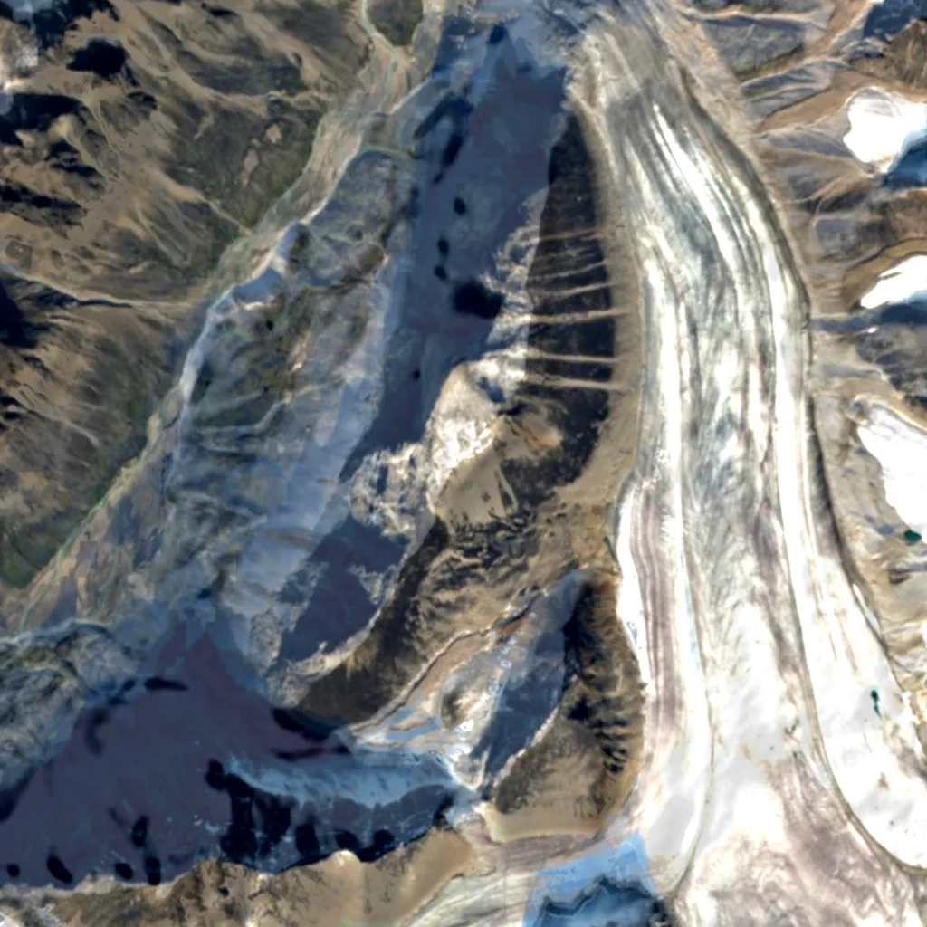 Thor Peak seen from above (Sentinel-2)
