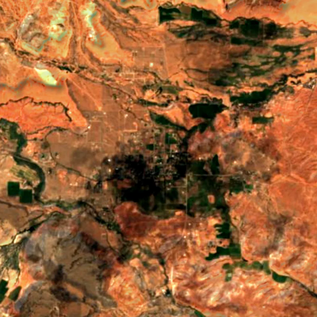 Torrey seen from above (Sentinel-2)