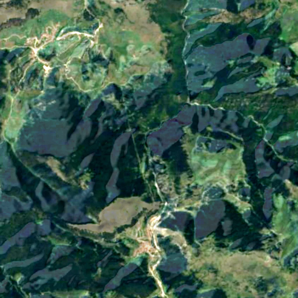 Trigrad Gorge seen from above (Sentinel-2)