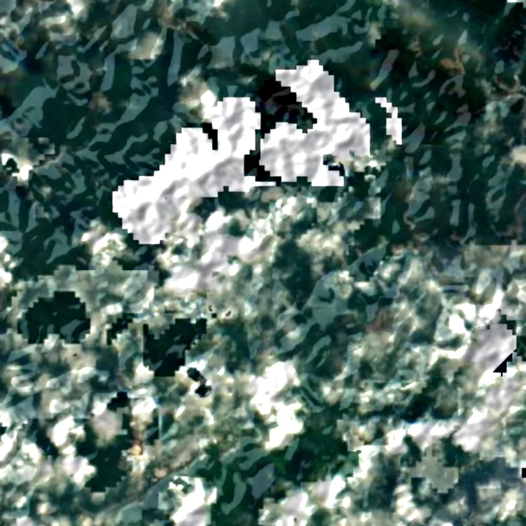 Tsushima Island seen from above (Sentinel-2)