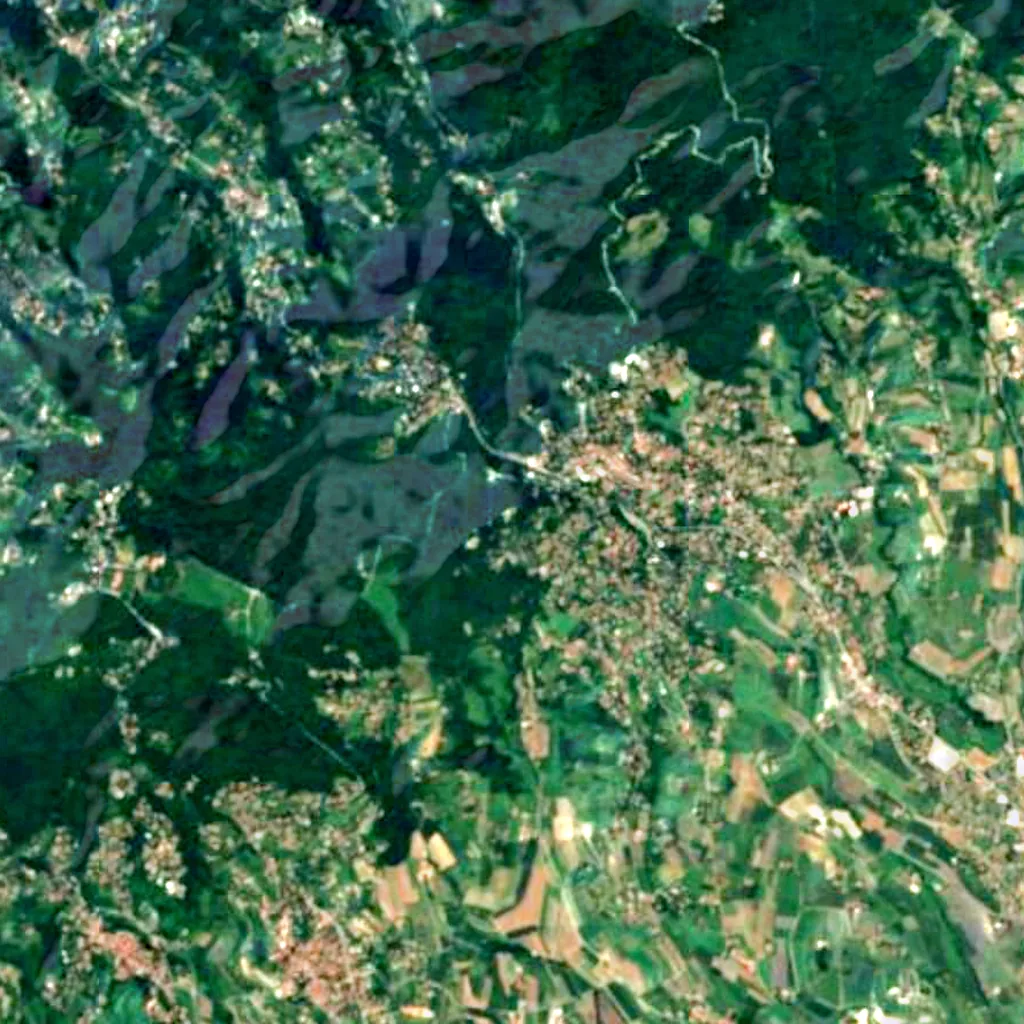 Turin Astrophysical Observatory seen from above (Sentinel-2)