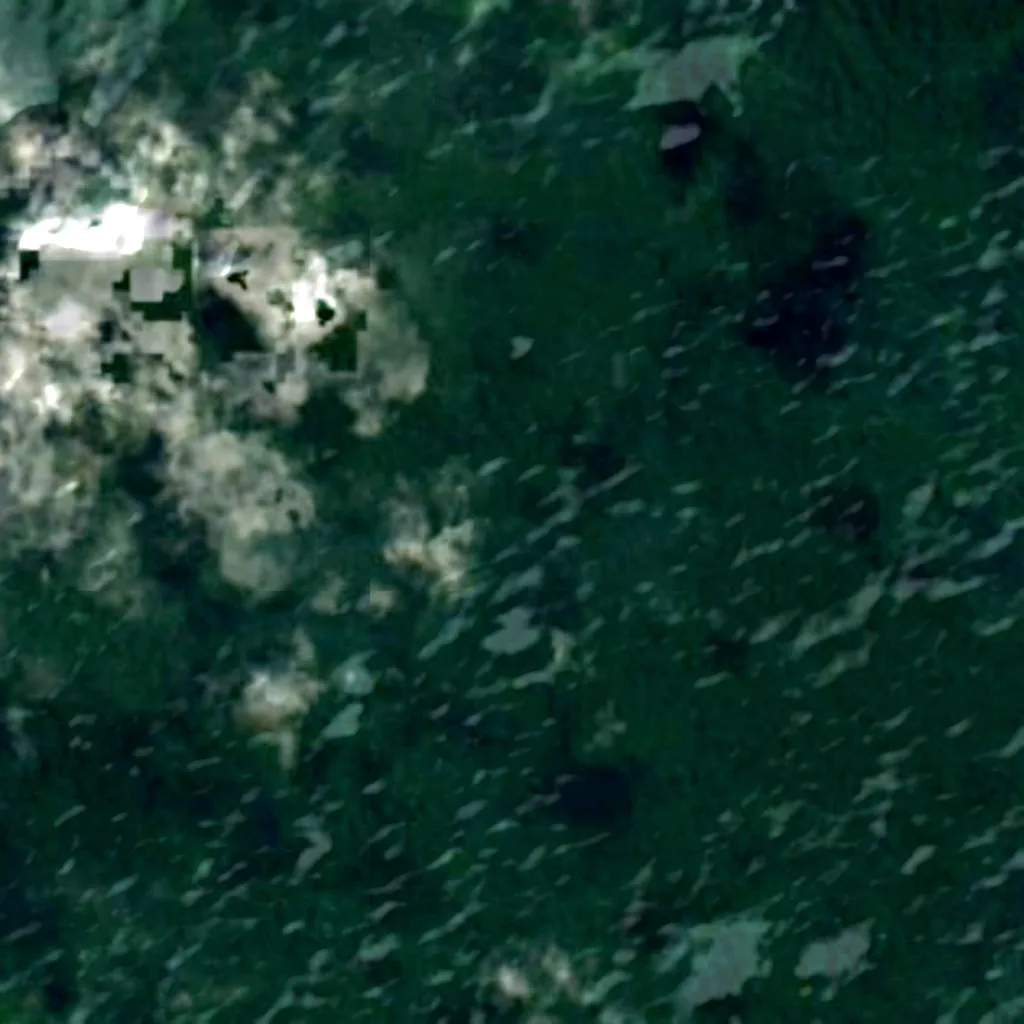 Umboi Island seen from above (Sentinel-2)