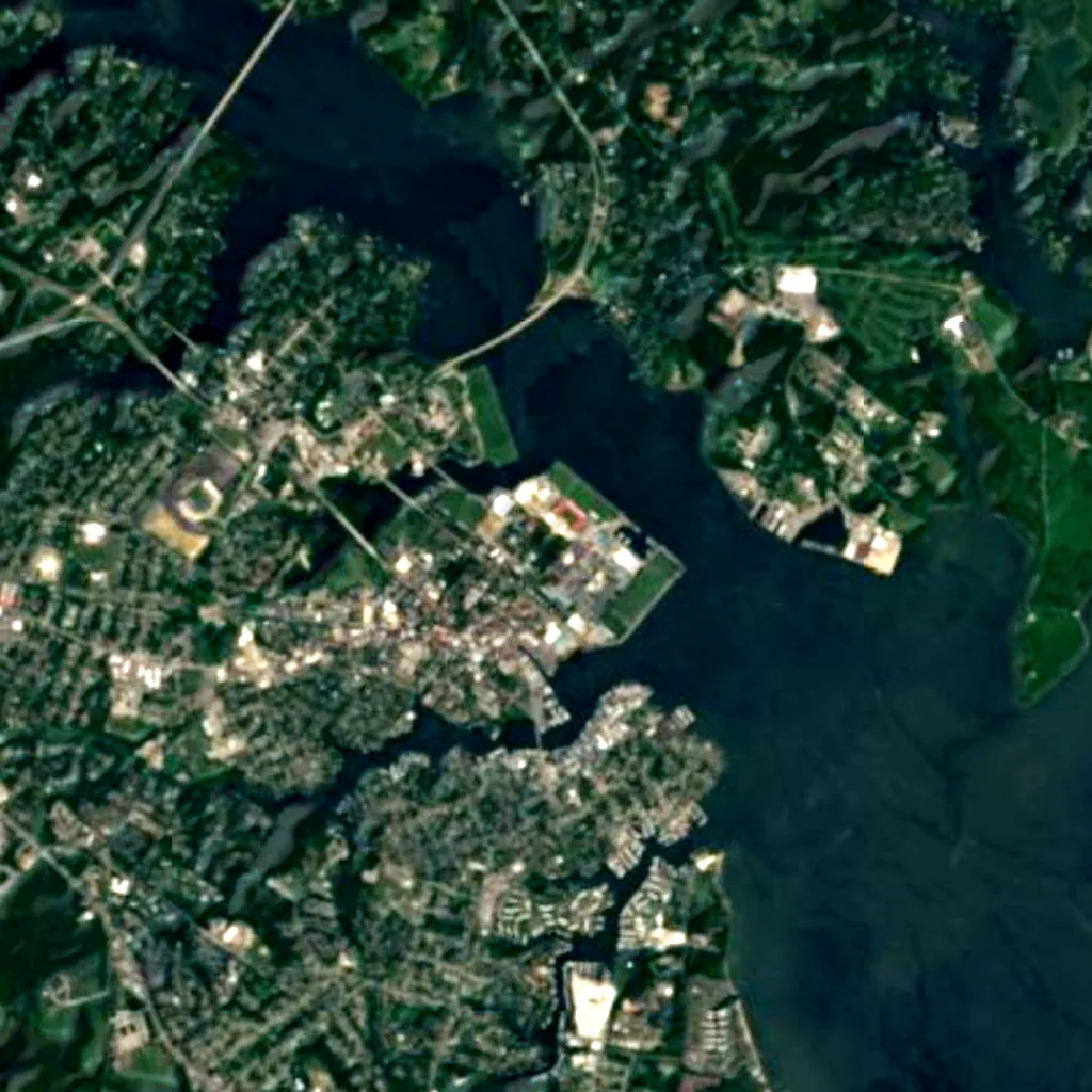 United States Naval Academy seen from above (Sentinel-2)