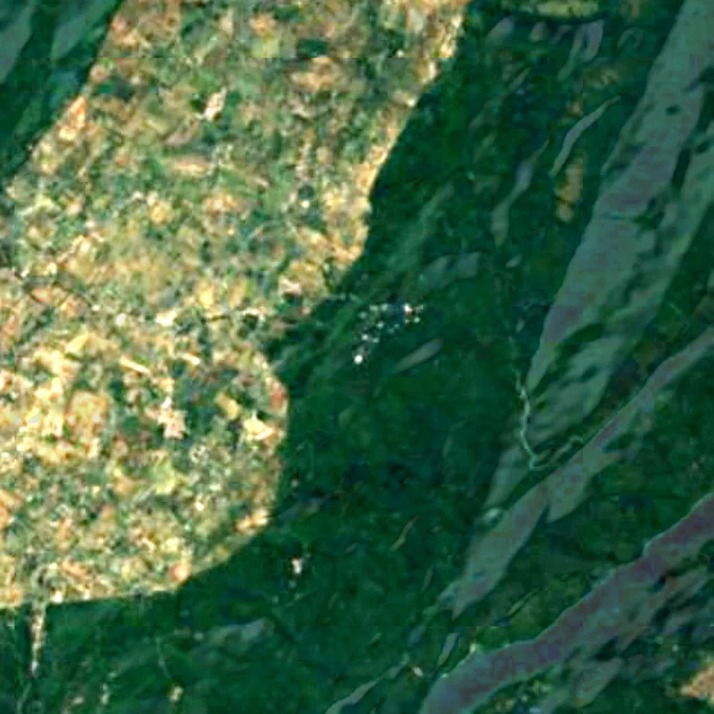 Vainu Bappu Observatory seen from above (Sentinel-2)