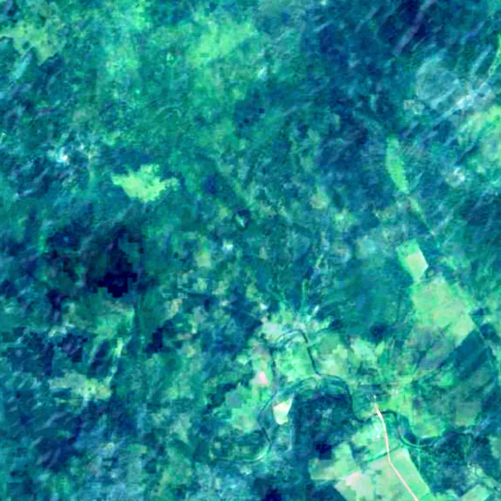 Valdai Hills seen from above (Sentinel-2)