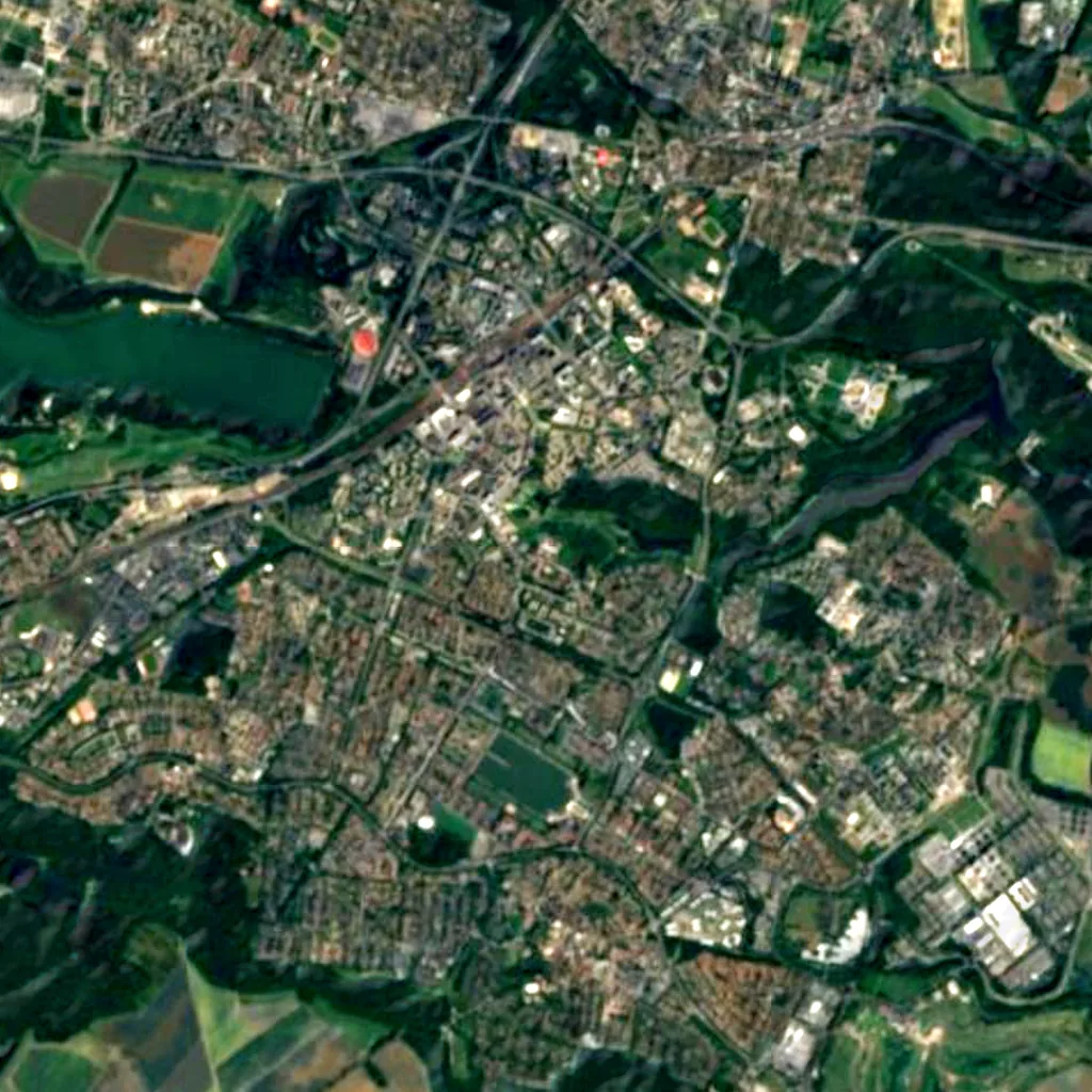 Versailles Saint-Quentin-en-Yvelines Observatory seen from above (Sentinel-2)