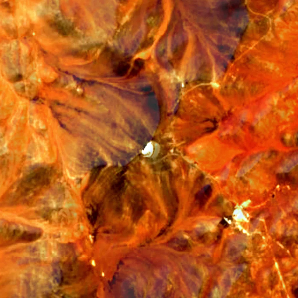 Very Large Telescope seen from above (Sentinel-2)