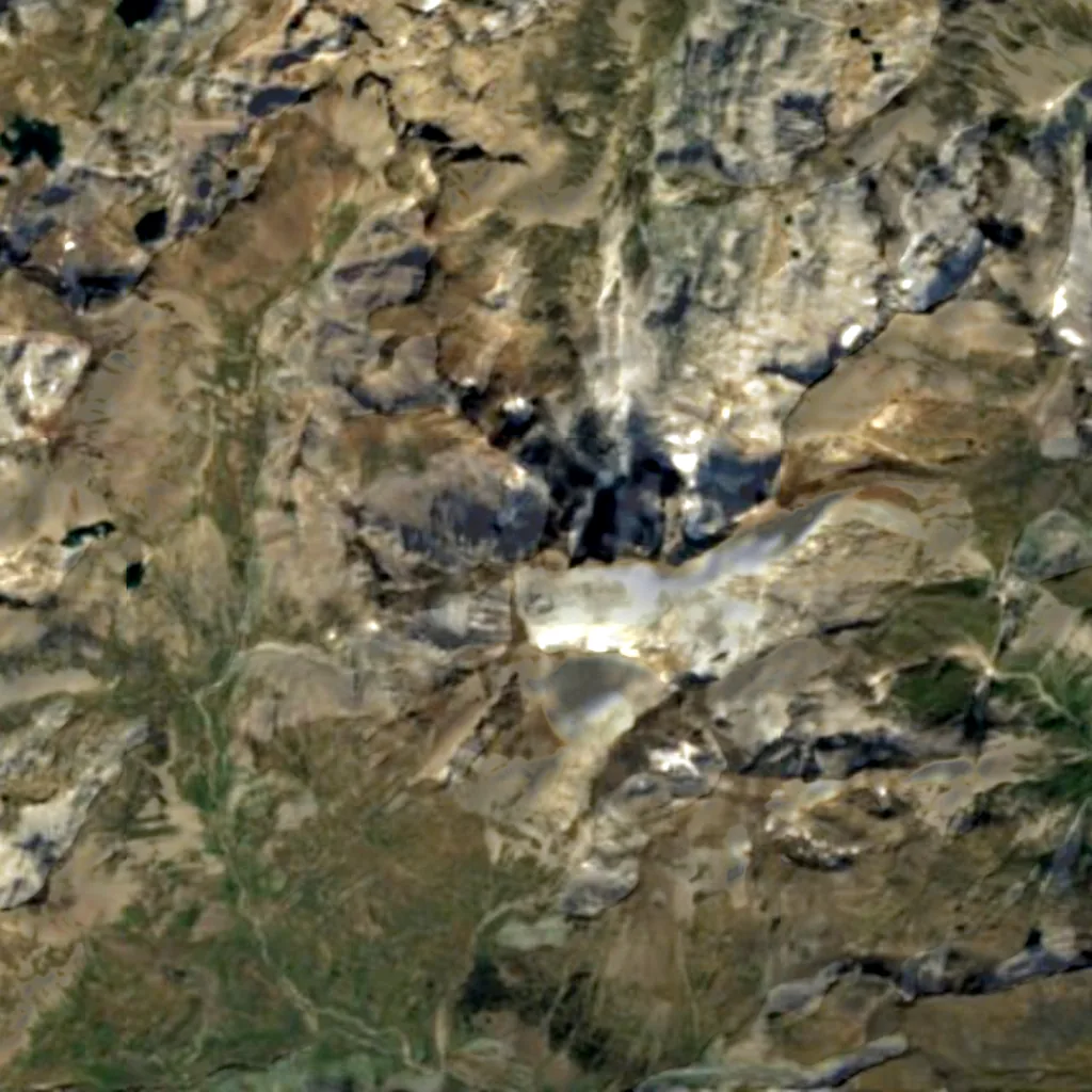 Vignemale seen from above (Sentinel-2)