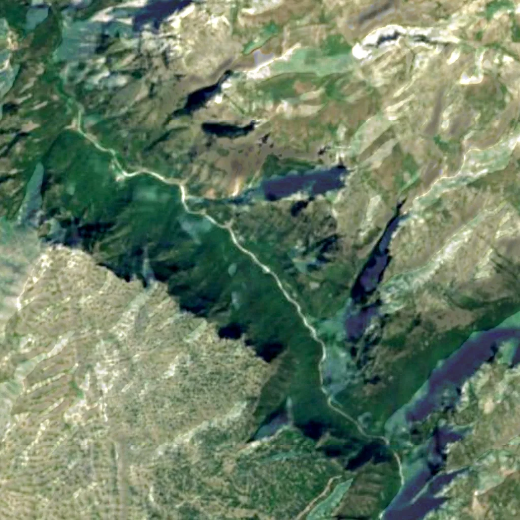 Vikos Gorge seen from above (Sentinel-2)