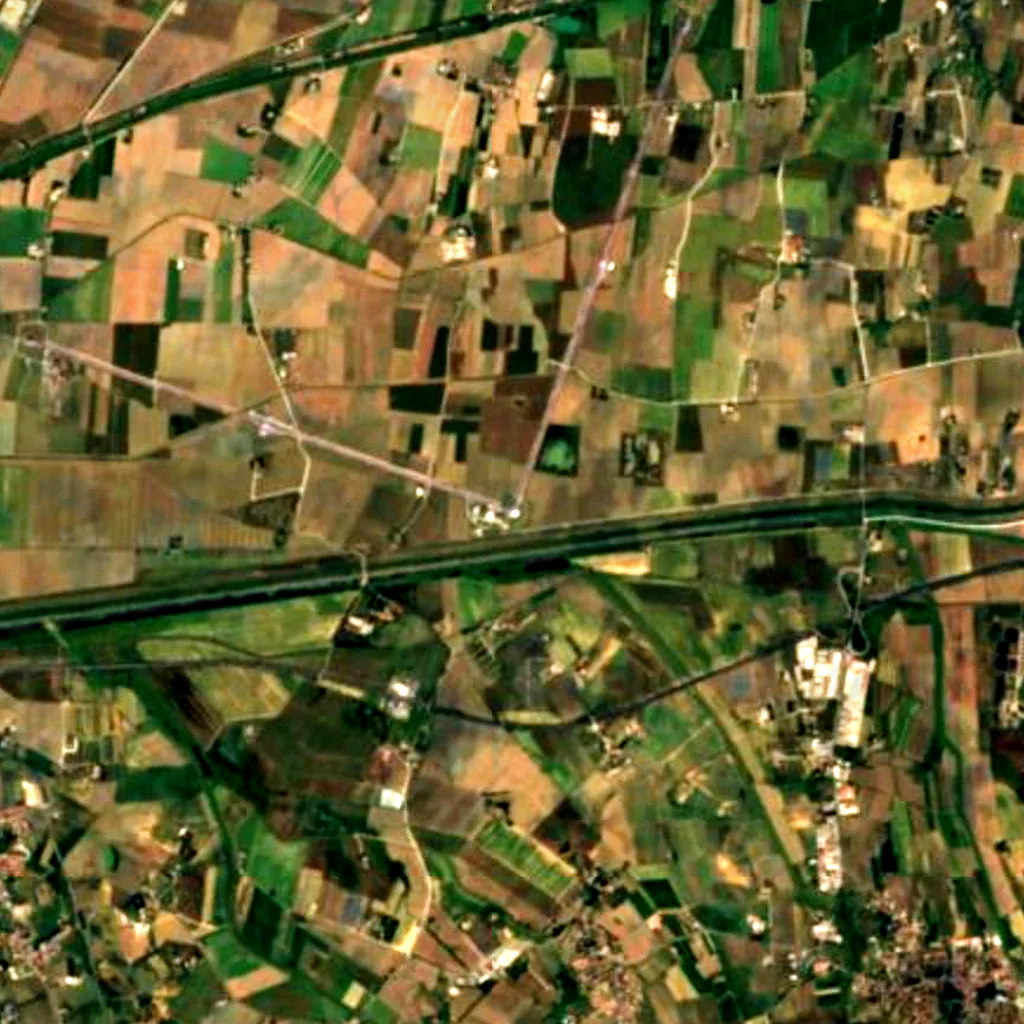 Virgo seen from above (Sentinel-2)