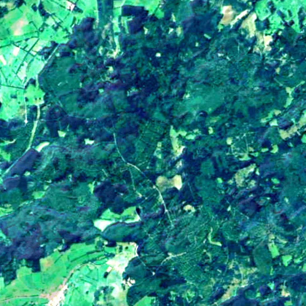 Vogelsberg seen from above (Sentinel-2)