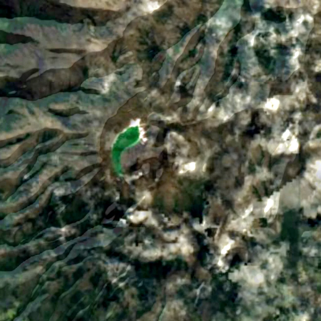 Volcán Azufral seen from above (Sentinel-2)