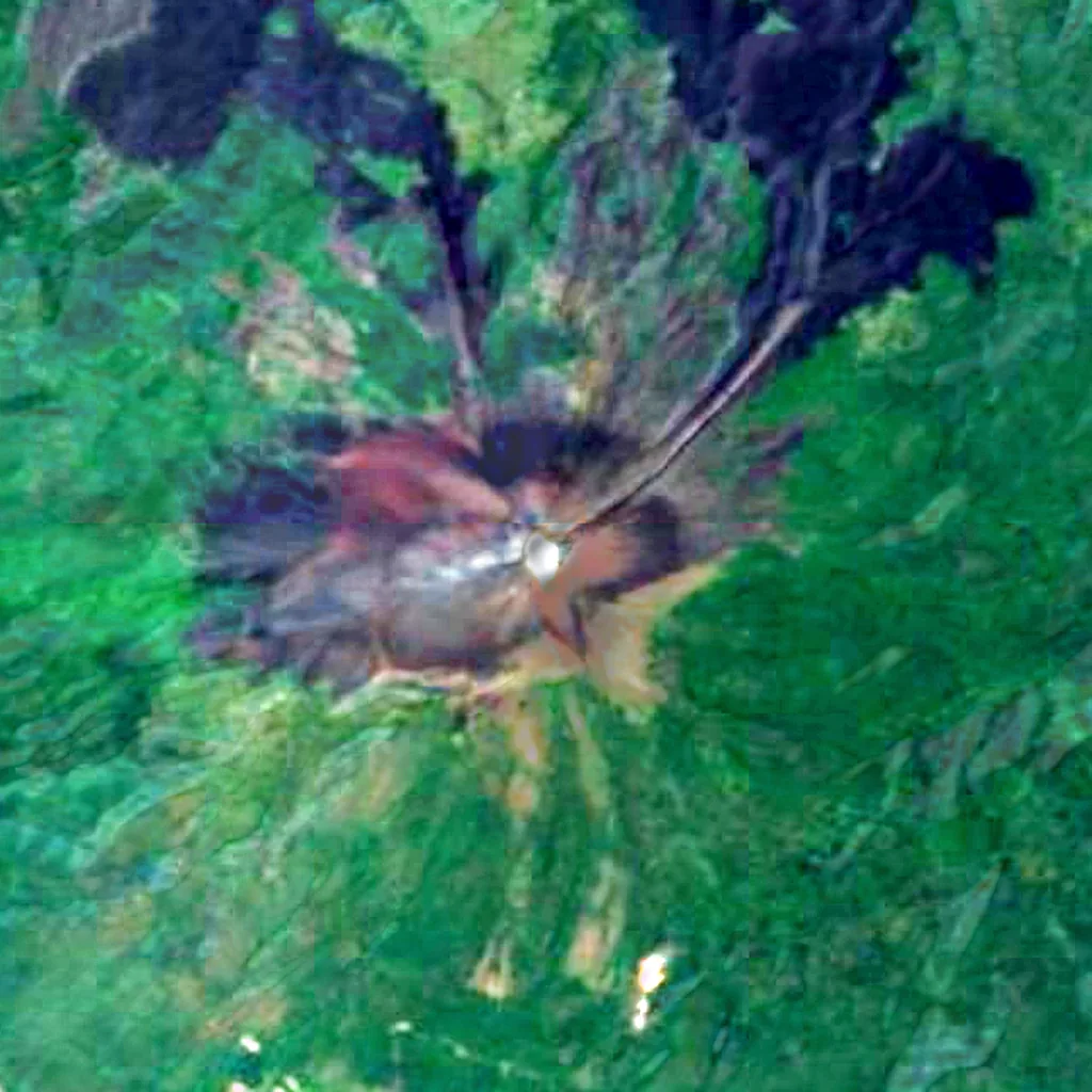 Volcán Momotombo seen from above (Sentinel-2)