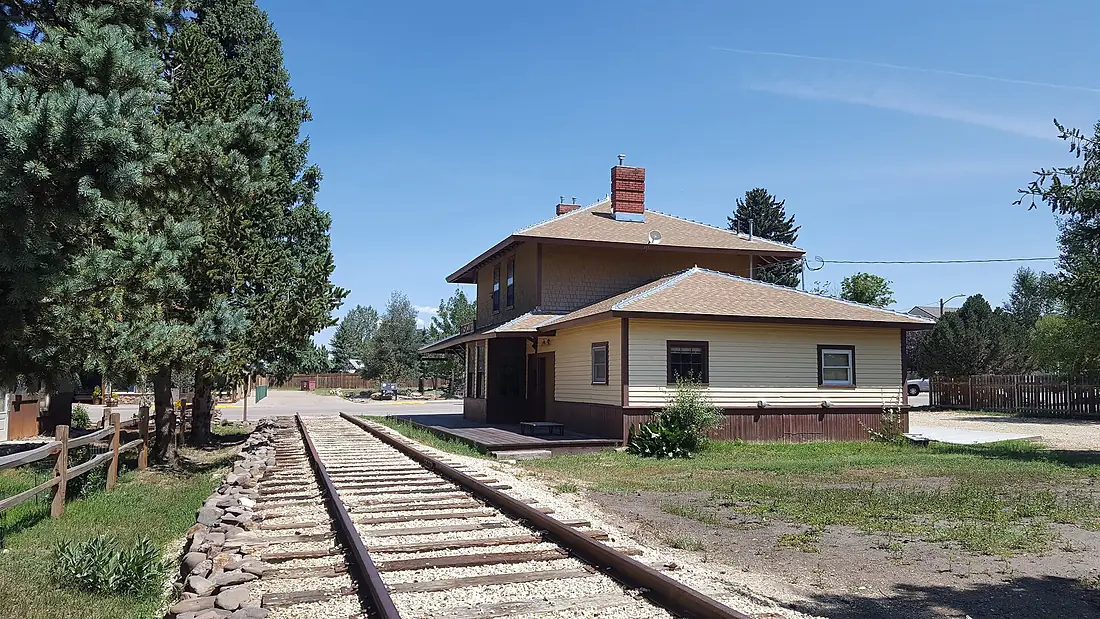 D&RGW Train Depot In Westcliffe, Colorado